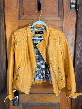 Black Rivet Jacket - Leather Alternative